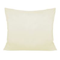 Poszewka satyna bawełniana 70x80 jednobarwna kremowa