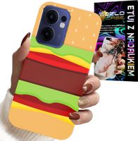 ETUI DO OPPO FIND X5 LITE - CASE BURGER CHEESEBURGER OBUDOWA PREZENT