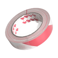 TAŚMA PCV 2724 25mm/33m BIAŁO-CZERWONA ZNAKUJĄCA BHP SAMOPRZYLEPNA, SCAPA