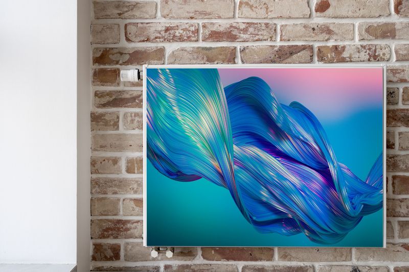 Mata MAGNETYCZNA Kaloryfera Trójwymiarowa Fala Abstrakcja 100cm x 60cm zdjęcie 6