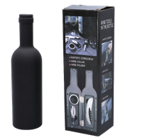 Zestaw do Wina w Kształcie Butelki do Wina na Prezent 3w1 Gentelo