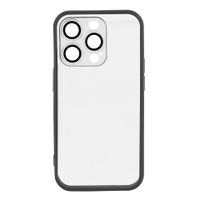 etui do iphone 14 pro w393 bezbarwny z czarnym