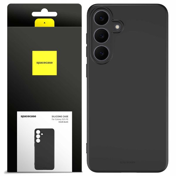 Spacecase Silicone Case 3.0 Galaxy S25 FE black zdjęcie 1