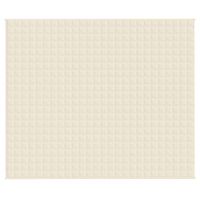 Koc obciążeniowy, kremowy, 220x260 cm, 15 kg, tkanina