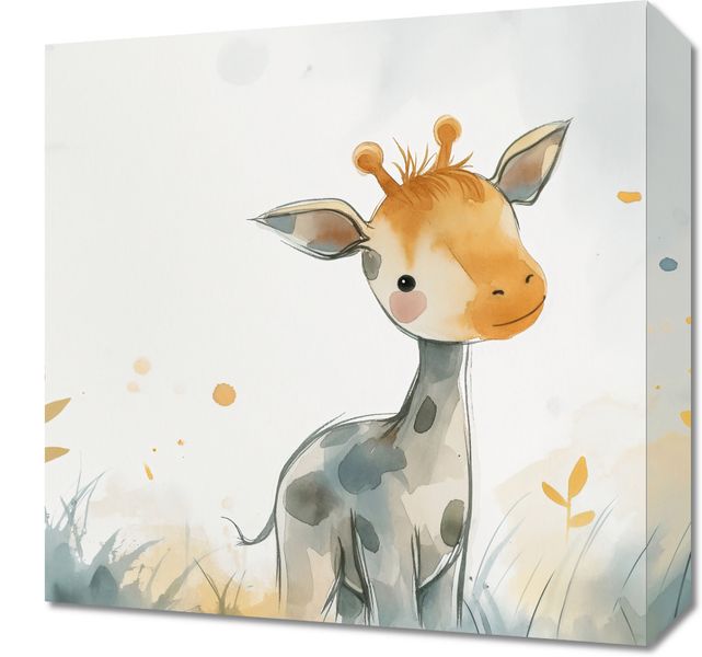 Obraz 40x40cm Mała Żyrafka zdjęcie 1