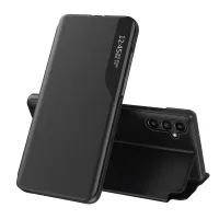 Eco Leather View Case etui do Samsung Galaxy A14 z klapką podstawka czarne