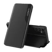 Eco Leather View Case etui do Samsung Galaxy A14 z klapką podstawka czarne