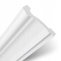 LISTWA ŚCIENNA DEKORACYJNA NAŚCIENNA SZTUKATERIA TWARDA BIAŁA dł. 2m