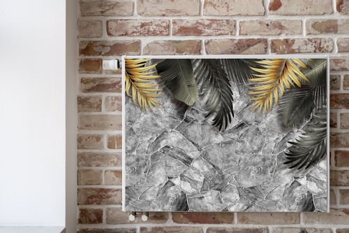 Mata MAGNETYCZNA Egzotyczne Liście Beton 3D 80cm x 60cm na Arena.pl