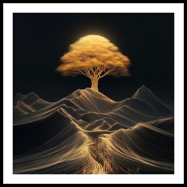 Plakat 50x50cm Drzewo Energii zdjęcie 3
