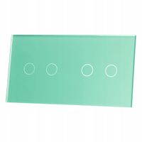 PANEL SZKLANY 2+2 (2 PUSZKI) - ZIELONY LIVOLO