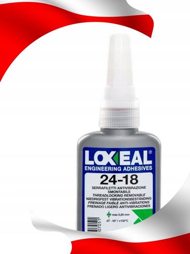 KLEJ DO GWINTÓW ŚRUB NAKRĘTEK LOXEAL 24-18 ŁATWO DEMONTOWALNY 50 ml na Arena.pl