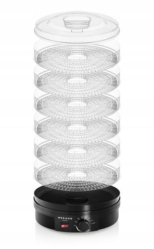 DUŻA SUSZARKA DO GRZYBÓW OWOCÓW WARZYW ZIÓŁ SPOŻYWCZA MOCNA 500W 6 SIT na Arena.pl