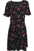 F&F Czarna Sukienka w Wiśnie, Pasek - 34 / XS