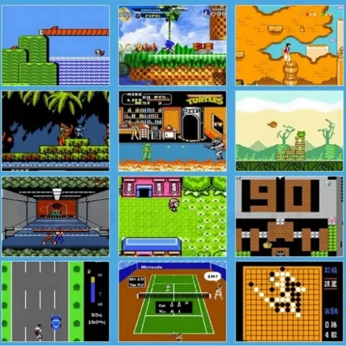 PRZENOŚNA MINI KONSOLA RETRO MARIO CONTRA PACKMAN TETRIS PINBALL 400 GIER na Arena.pl