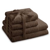 Zestaw Ręczników 2*70x140 + 2*50x100 brązowy AmeliaHome