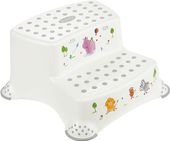 KEEEPER IGOR HIPPO Podest dwustopniowy antypoślizgowy biały