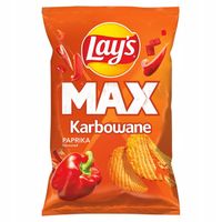 Lay's Max Lays Karbowane Chipsy paprykowe 40 g
