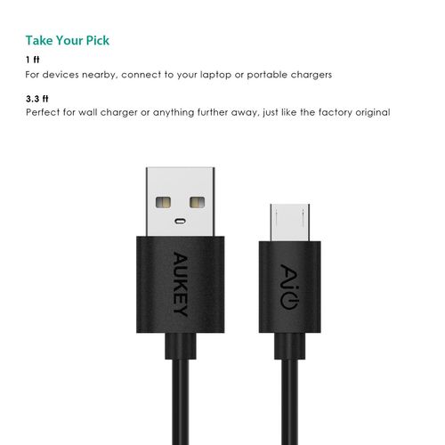 AUKEY CB-D5 zestaw kabli Quick Charge micro USB (5-pack) na Arena.pl