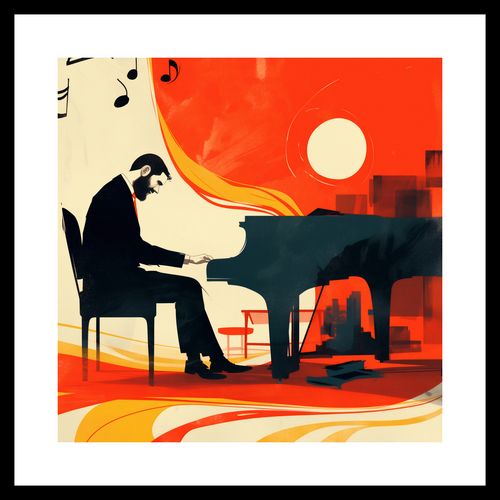 Plakat 40x40cm Pianista na Arena.pl
