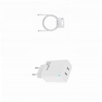 Ładowarka sieciowa GaN 45W dwa USB-C z kabelem do iPhone 15 Plus
