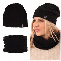 KOMPLET CZAPKA KOMIN DAMSKI BUKLA POLSKI PRODUCENT NA ZIMĘ PREZENT DLA NIEJ