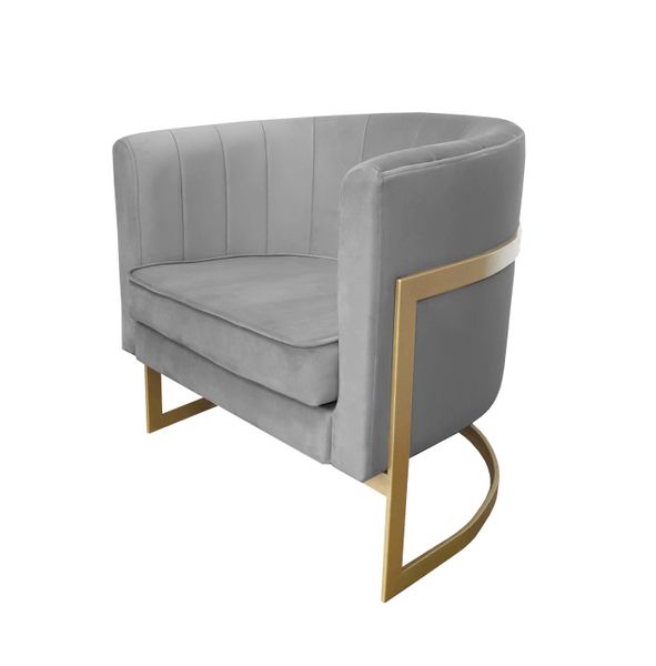 Fotel Glamour podstawa złota MG17 zdjęcie 2