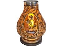 SOLAR SOLARNY ZNICZ LAMPION NA GRÓB KARAFA RÓŻA ZŁOTO-CZARNA