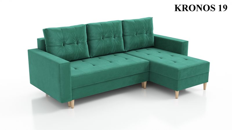 Narożnik rozkładany SCANDI na sprężynach, pojemnik zdjęcie 15