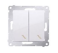 Simon54 Łącznik schodowy podświetlany DW6/2L.01/11 biały