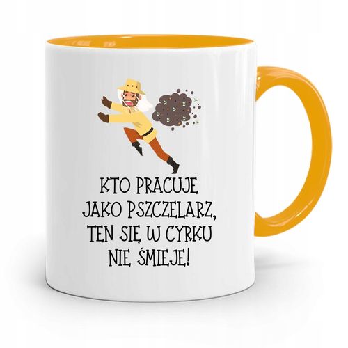 Kubek Zółty Dla Pszczelarza W Cyrku Się Nie Śmieje Z Nadrukiem Ze Zdjęciem na Arena.pl