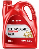 OLEJ ORLEN CLASSIC SYNTHETIC 5W40 4,5L MB 229.1 SYNTETYK