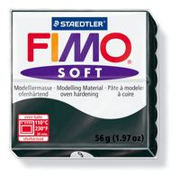 masa termoutwardzalna fimo soft 57g - czarna - 9