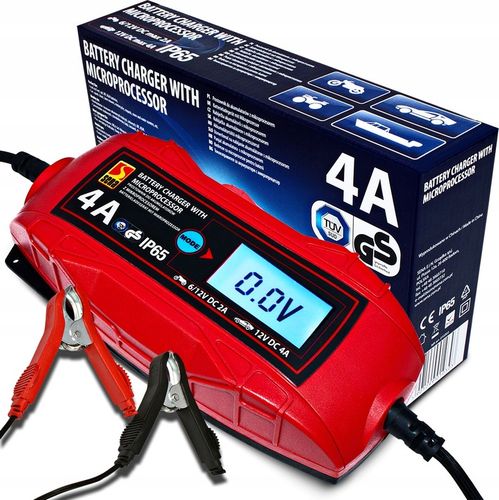 ŁADOWARKA PROSTOWNIK DO AKUMULATORA ŻELOWY 6V 12V AKUMULATORÓW LCD TUV GS na Arena.pl
