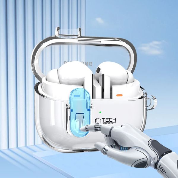 tech-protect flexair samsung galaxy buds 3 / 3 pro clear zdjęcie 2
