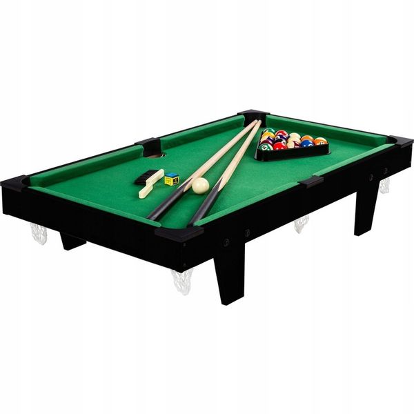 CZARNY MINI STÓŁ BILARDOWY POOL BILARD + AKCESORIA zdjęcie 3