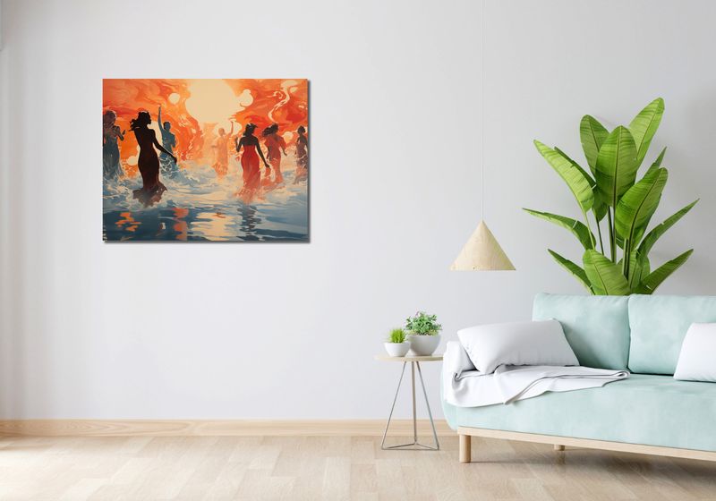 Obraz 90x70cm Taneczny Żar zdjęcie 2