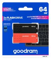 Pendrive GOODRAM 2x64GB UME3 MIX USB 3.2 dwupak