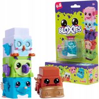 BLOXIES FIGURKI KOSTKI ZWIERZĄTEK 4PAK Z RUCHOMYMI ELEMENTAMI NIESPODZIANKA