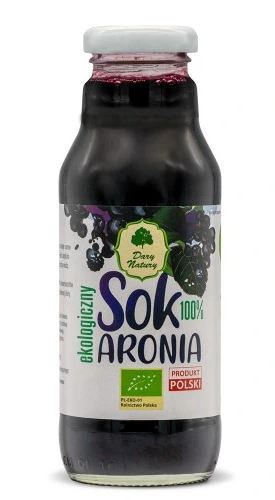 Sok z aronii EKO 100% 270 ml Dary Natury na Arena.pl