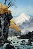 Plakat 20x30cm Foot of Mount Ashitaka, Takahashi Japoński Vintage