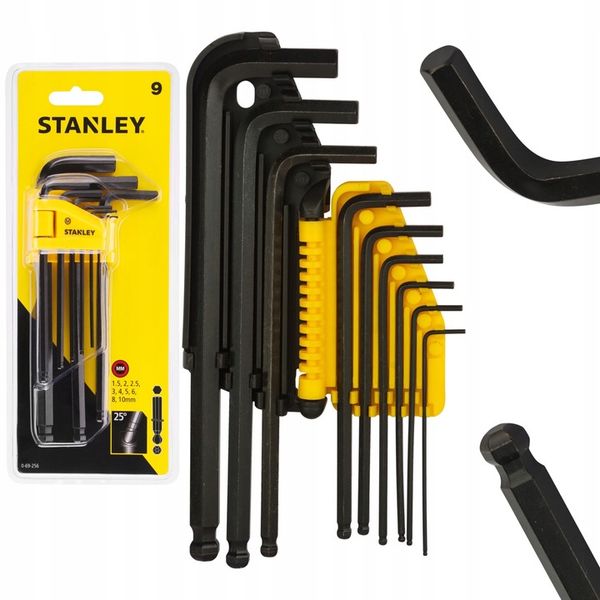 STANLEY 69-256 KLUCZE IMBUSOWE IMBUSY 9el 1,5-10mm zdjęcie 5