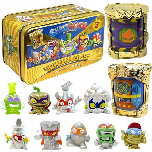 Puszka SUPERTHINGS seria 2 złota puszka 9 figurek kolekcjonerskich Zingsy na Arena.pl