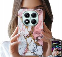 ETUI DO XIAOMI NOTE 14 PRO+ 5G - RÓŻOWO BIAŁY MARMUREK, KAMIENNE WZORY