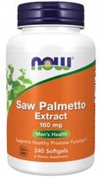 NOW FOODS Saw Palmetto Ekstrakt 160 mg PALMA SABAŁOWA PROSTATA 240 kapsułek