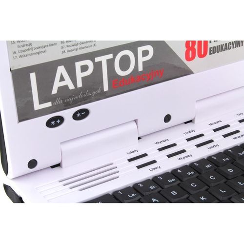 Czarny Laptop Edukacyjny dla Dzieci 80 Programów na Arena.pl