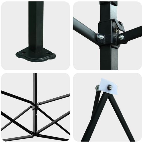 Szklarnia z dachem Zielony 290 x 580 x 315 cm Stal na Arena.pl