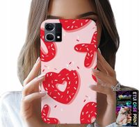 ETUI DO OPPO RENO7 4G - KOBIECE, MODNE WZORY XOXO SERCE + SZKŁO
