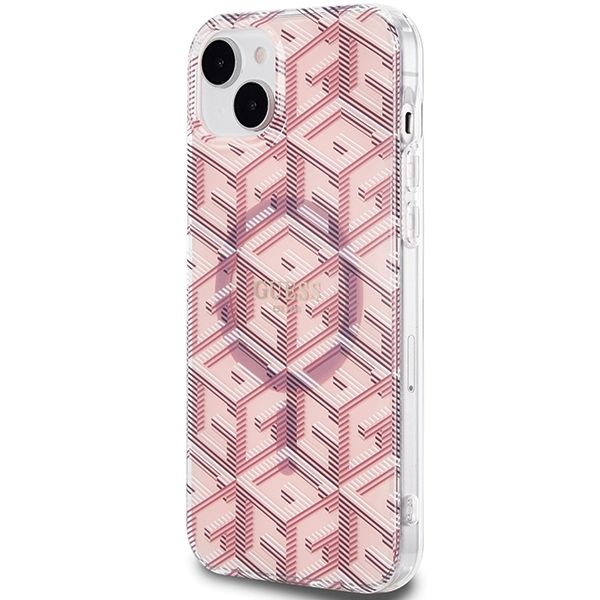 Etui Guess do iPhone 15, iPhone 14, iPhone 13, Różowy, MagSafe zdjęcie 2