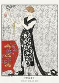 Plakat 50x70cm Fumée, Barbier Vintage do Salonu